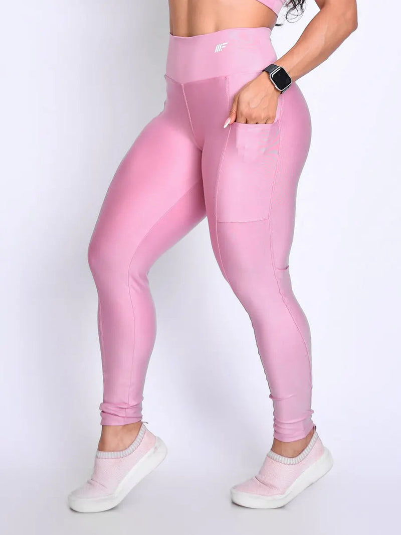 Calça Legging Com Bolso